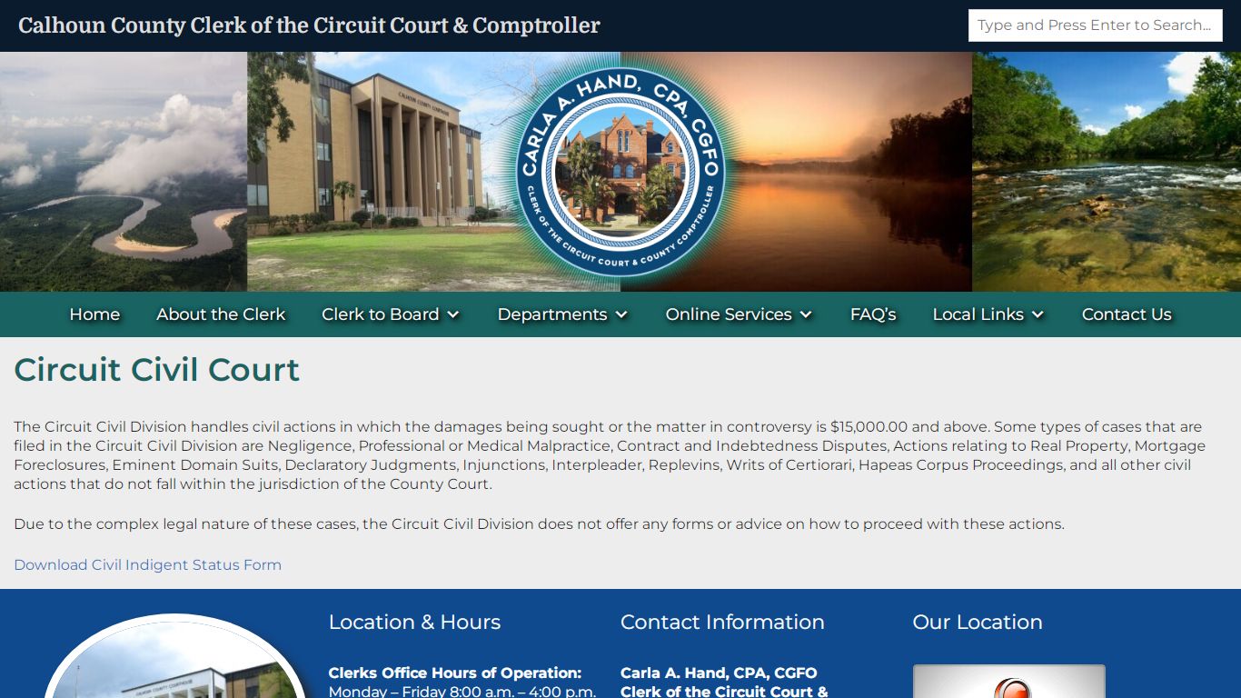 Circuit Civil Court – Calhoun County Clerk of the Circuit Court ...